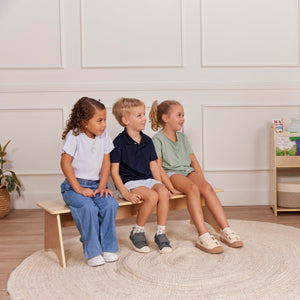 Kids Wooden Bench – Birch Plywood, Montessori-Inspired