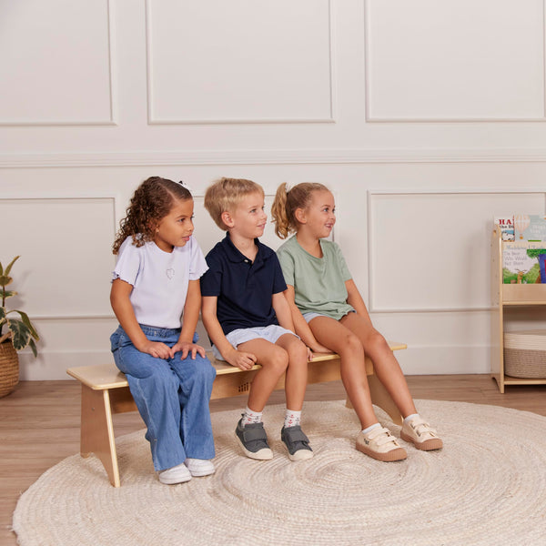 Kids Wooden Bench – Birch Plywood, Montessori-Inspired