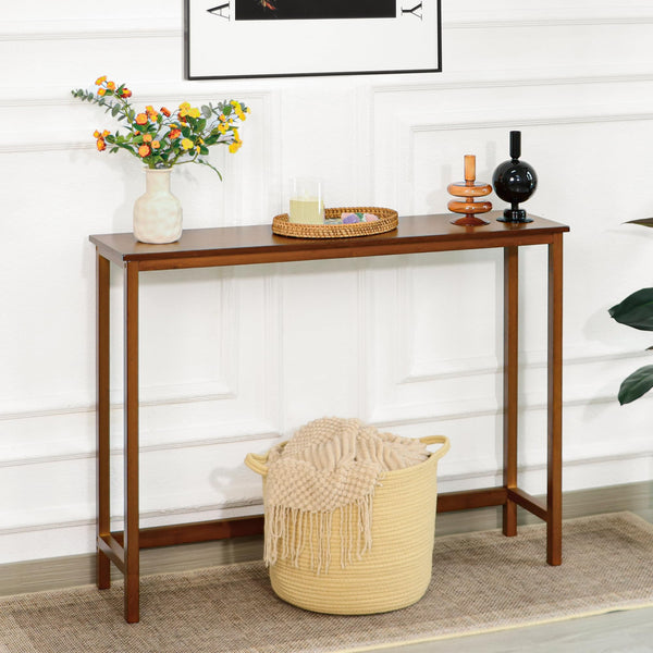 Bamboo Narrow Console Table 39.37"