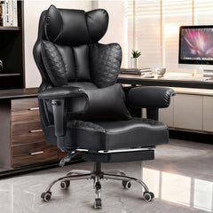 High-Back Ergonomic Office Chair – Reclining, Footrest & Pocket Spring Lumbar Support