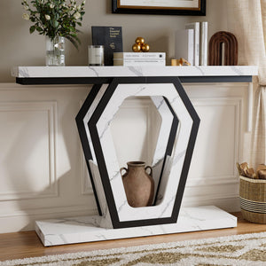 47" Console Table – Marble Texture