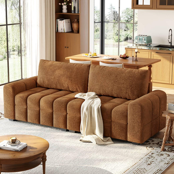 Modern 3-Seater Chenille Sofa Couch
