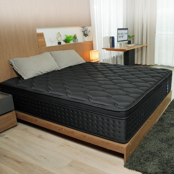 Queen Mattress 14 Inch Memory Foam Hybrid Euro Top