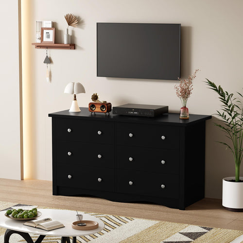 6-Drawer Dresser with TV Stand
