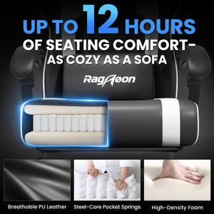 Gaming Chair with Footrest