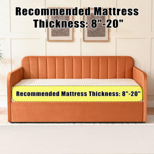Twin Velvet Daybed with Gas-Lift Storage