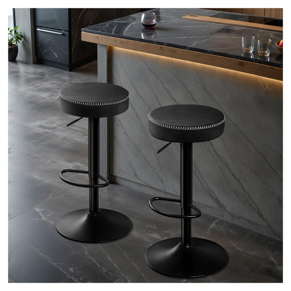 Swivel Adjustable Bar Stools Set of 2