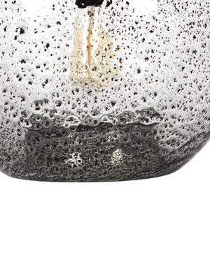 Hand Blown Glass Globe Pendant Light – Rustic Farmhouse Hanging Ceiling Fixture