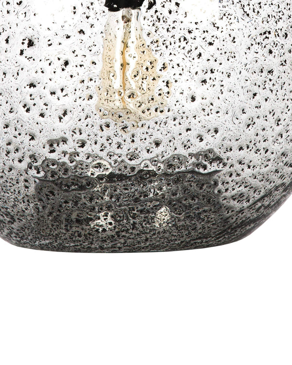 Hand Blown Glass Globe Pendant Light – Rustic Farmhouse Hanging Ceiling Fixture