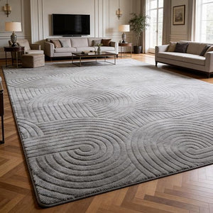 Soft High-Low Pile Area Rug – Washable, Non-Slip Indoor Rug for Living Room, Bedroom & Kids Room