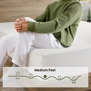 Gel Memory Foam Mattress in a Box – Fiberglass Free, CertiPUR-US Certified