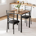 5-Piece Dining Table and Chair Set with Cushioned Chairs