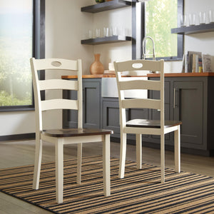 Cottage Ladderback Dining Chair Set of 2