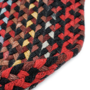 Oval Braided Wool Area Rug 11'4" x 14'4"