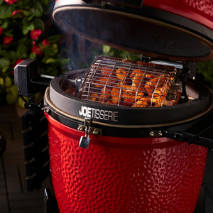 Rotisserie Basket Accessory Kit for Ceramic Grill and Smoker