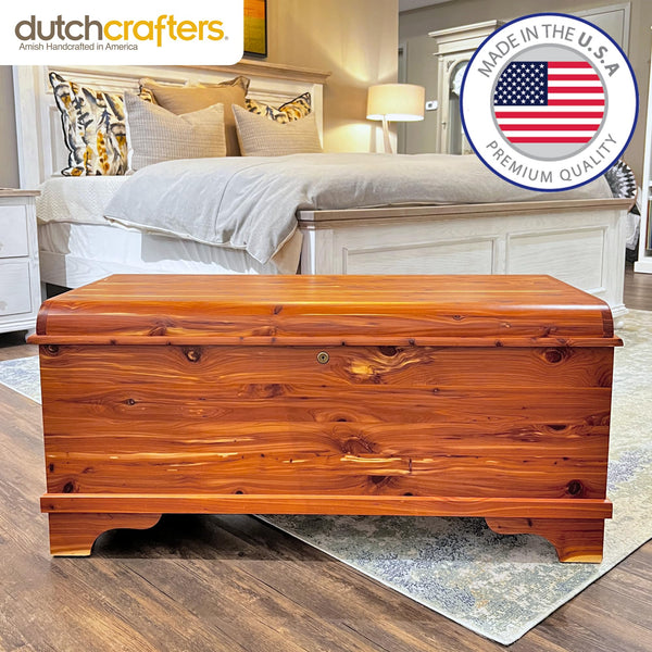 Solid Cedar Hope Chest with Lock & Key