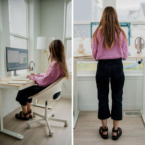 Electric Standing Desk with Drawer – Adjustable Height Sit-Stand Desk