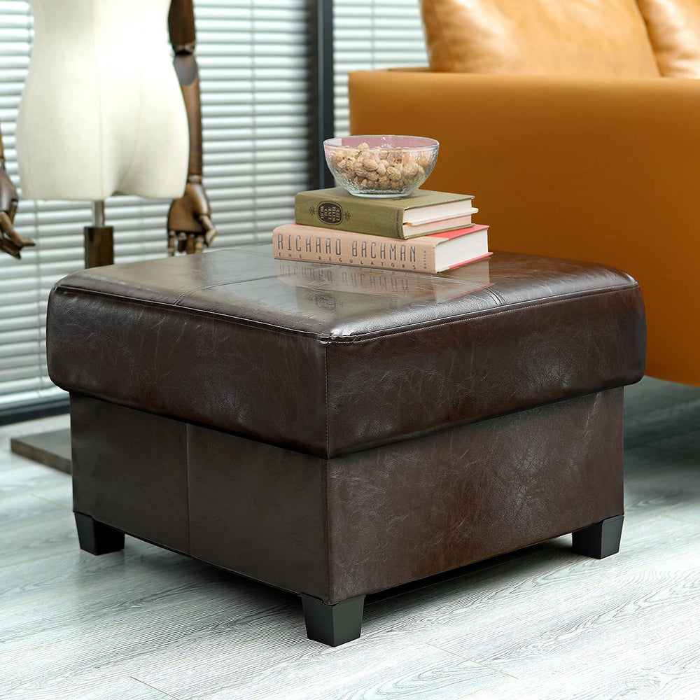 Foldable Storage Ottoman with Hidden Storage