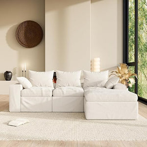 Corduroy Chaise Lounge Sofa Bed – 67 Inch Deep Seat Sleeper Couch