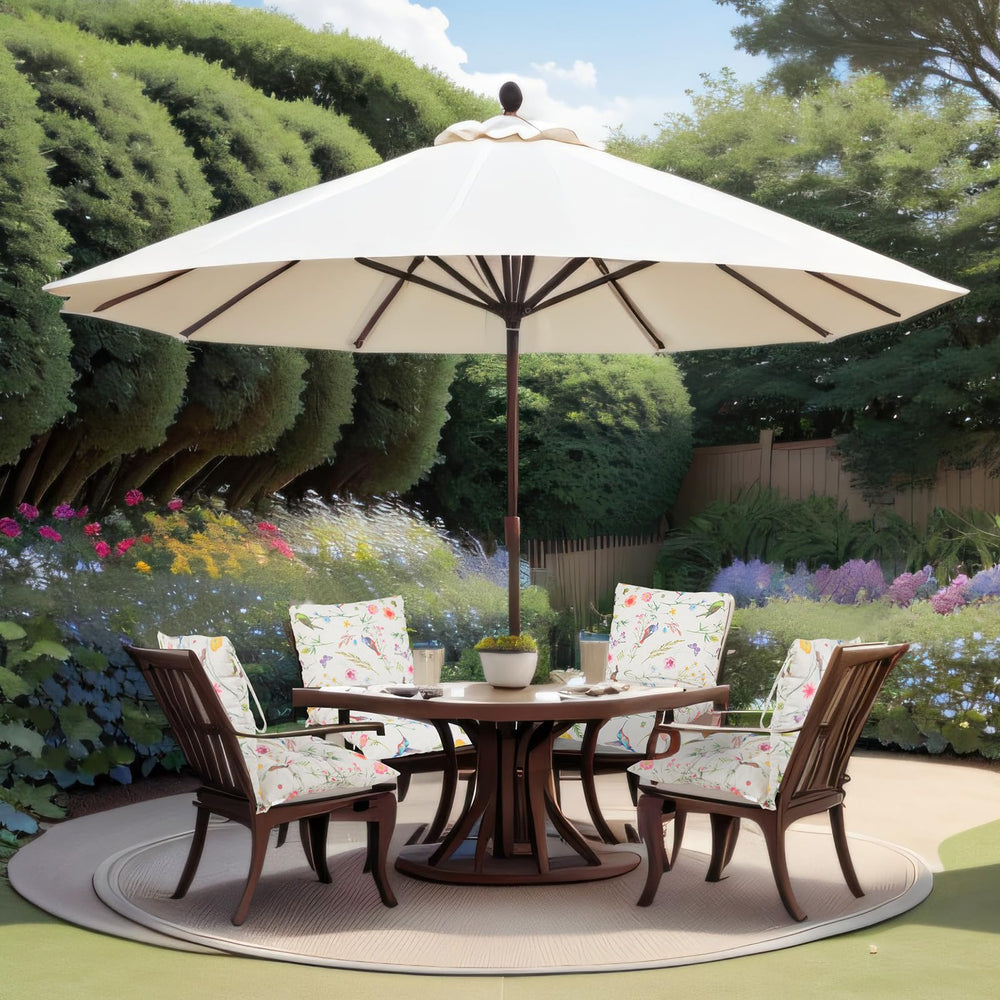 Outdoor Patio Chair Cushions with Back – 21.7 x 43.3 Inch Dining Seat Cushions with Ties
