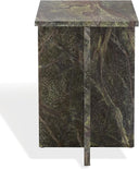 Square Marble Accent Table – Solid Stone Side Table