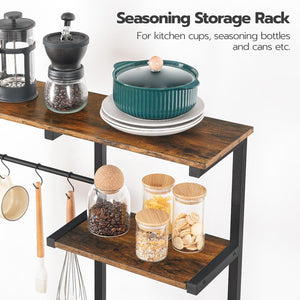 6-Tier Baker's Rack with Power Outlets & Wire Baskets
