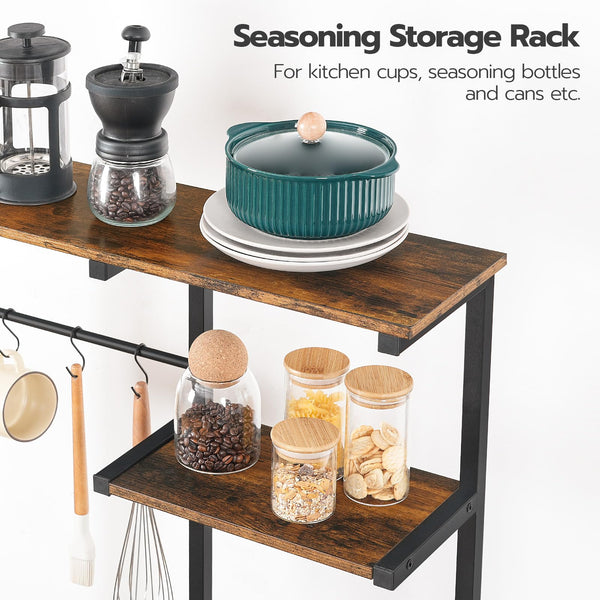 6-Tier Baker's Rack with Power Outlets & Wire Baskets