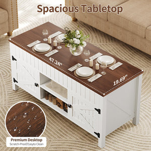 Lift Top Coffee Table with Storage