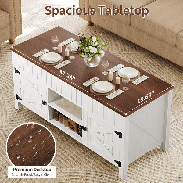 Lift Top Coffee Table with Storage