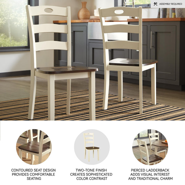 Cottage Ladderback Dining Chair Set of 2