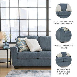 Queen Sofa Sleeper with Gel Memory Foam Mattress