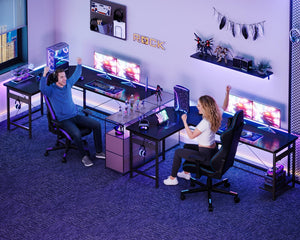 66" L-Shaped Corner Gaming & Home Office Desk