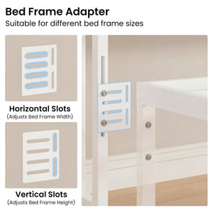 Queen Upholstered Headboard with Storage, LED Light & Charging Station