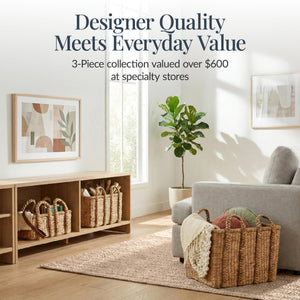 3-Piece Woven Storage Basket Set