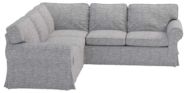 Ektorp 2+2 Corner Sofa Slipcover Set – Polyester Flax