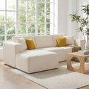 Modular L-Shape Sectional Sofa with Chaise – Deep Seat Corduroy, No Assembly