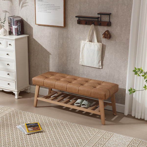 Entryway Bench with Shoe Storage