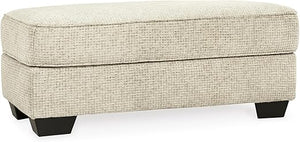 Beige Chenille Loveseat with Accent Pillows & Rolled Arms