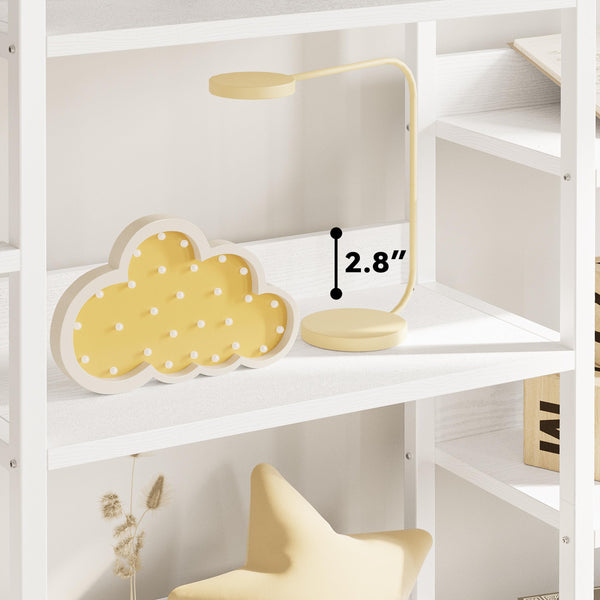 Triple Wide 5-Tier Industrial Bookshelf with Metal Frame