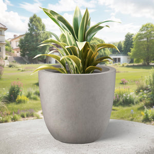 Round Concrete Planter 18-Inch