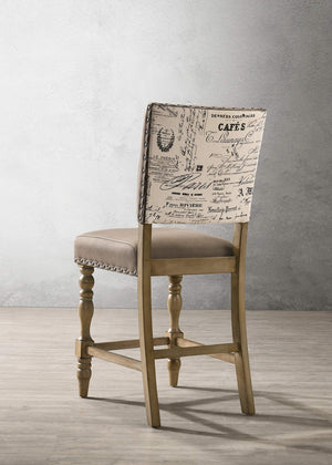 7-Piece Counter Height Dining Set with Nailhead Chairs – Driftwood