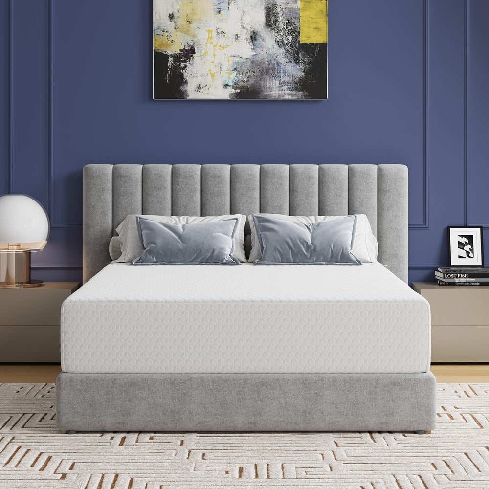 King Mattress 12 Inch with Bamboo Charcoal Memory Foam, Cooling & Pain Relief