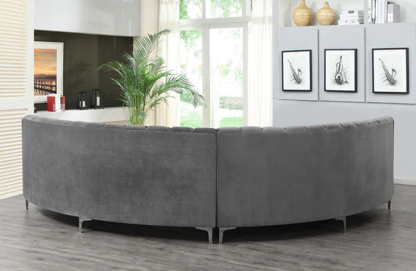 141.34" Oversized L-Shaped Curved Sectional Sofa