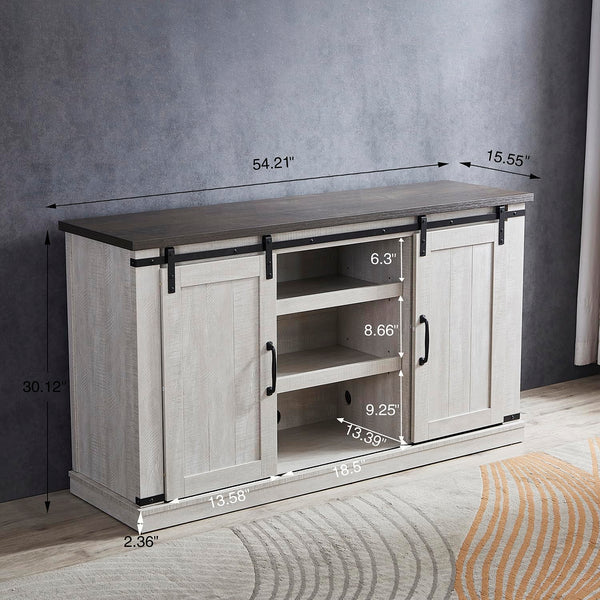 Modern Farmhouse Wood TV Stand for TVs up to 65 Inch