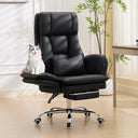 Criss Cross Office Chair with Footrest and Flip Armrests