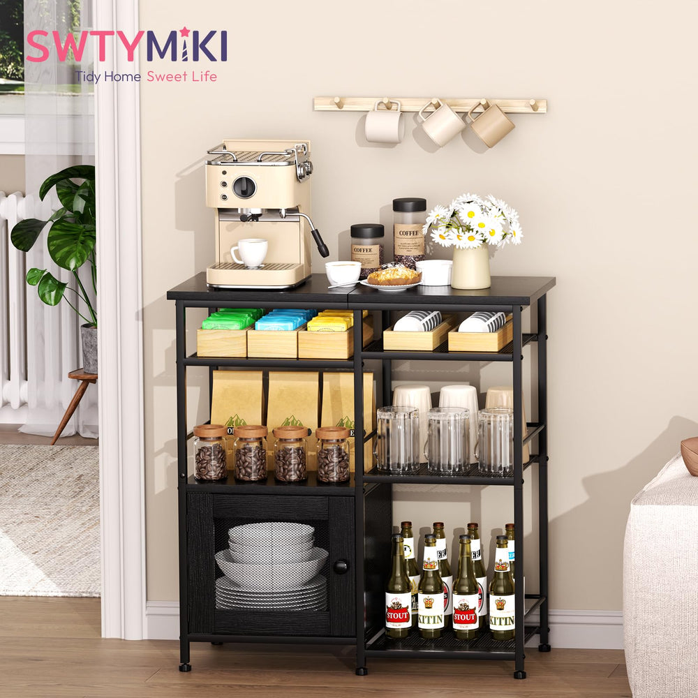 Farmhouse Coffee Bar Cabinet with Doors
