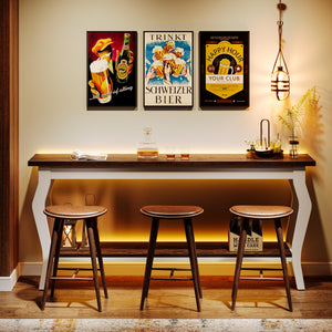 70.9" 2-Tier Sofa Console Table