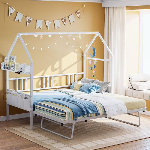 Twin Daybed with Trundle and Storage