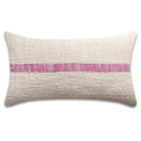 Striped Cotton Lumbar Pillow Cover, 12x20, Bohemian Accent