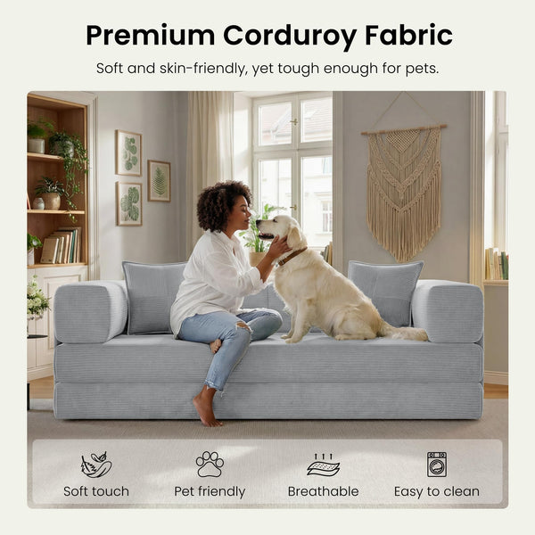 78.8" Convertible Futon Sofa Bed